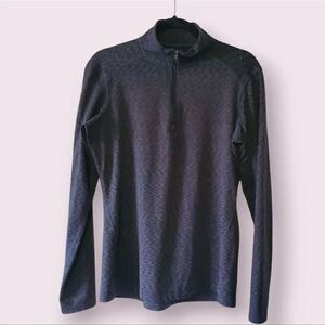 REI CO-OP 1/4 Zip Front Gray Pullover Shirt Women's Large | EUC